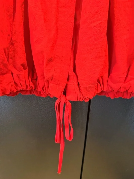 Free People All The Things Set Scarlet Glow Red Crop Top Skirt Set NWT Size S - Picture 6 of 9